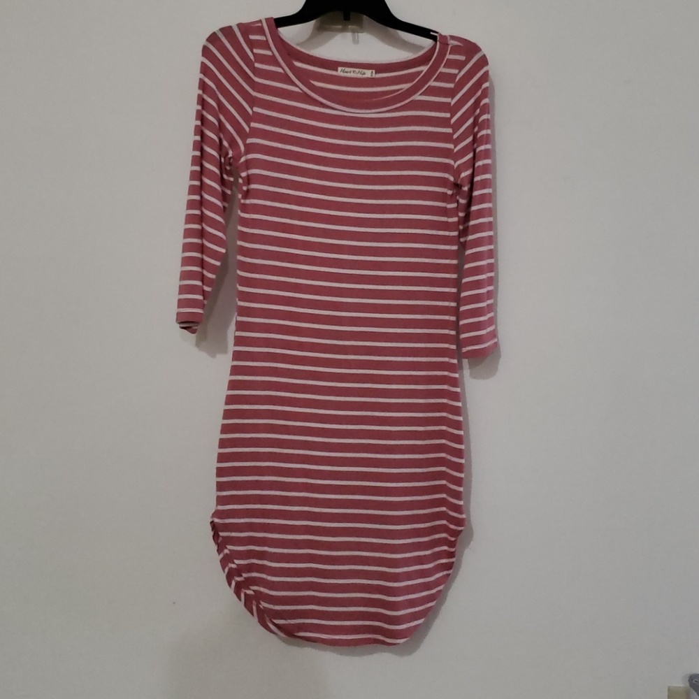 Pink striped dress